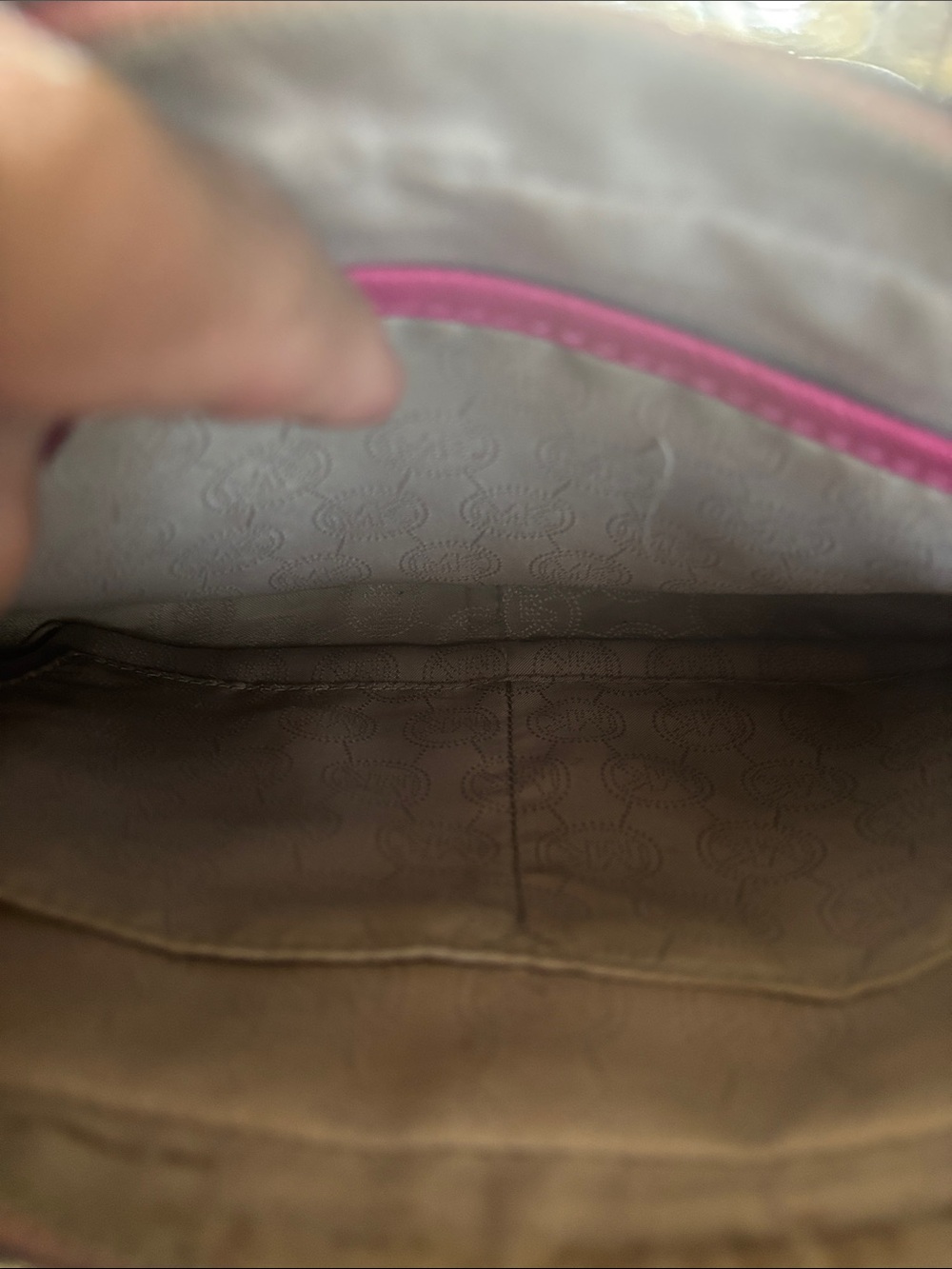 Michael Kors Magenta Saffiano Crossbody Bag - Picture 3 of 5